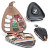 Picture of XTON Guitar Picks Holder for Acoustic Electric Guitar, Variety Pack Picks Storage Pouch Box, PU leather Plectrums Bag with Lanyard, Gift for Guitar Players ( Case Only )