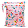 Picture of Bumkins Waterproof Wet Dry Bag for Baby, Travel, Swim Suit, Cloth Diapers, Pump Parts, Pool, Gym Clothes, Toiletry, Hook to Stroller, Pack for Daycare, Zip Bag, Wetdry Packing Pouch, Cowgirl Boots