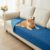 Picture of hyha Waterproof Dog Blanket, Soft Pet Bed Blankets, Waterproof Sofa Couch Cover for Dogs Washable, Reversible Pet Couch Covers for Sofa Furniture (30x70 Inch, Navy Blue/Blue)