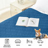 Picture of hyha Waterproof Dog Blanket, Soft Pet Bed Blankets, Waterproof Sofa Couch Cover for Dogs Washable, Reversible Pet Couch Covers for Sofa Furniture (30x70 Inch, Navy Blue/Blue)