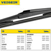 Picture of 14" Rear Wiper Blade Compatible with Mazda 3 2010-2013,CX-5 2013-2022,CX-7 2007-2012,CX-9 2007-2022,Lexus GX470 2003-2009,IS300 2001-2005,RX330 2004-2006 Back Window Wiper blades 14-A