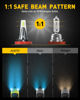 Picture of AUXITO H8 H11 H16 LED Fog Lights Bulbs, 8000K Ice Blue 400% Brightness, H11ll H8ll LED Bulbs DRL Fog Lamp Replacement Bulb, Canbus Ready, Plug n Play, 2 Pack