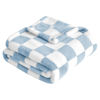 Picture of Yurhap Checkered Baby Blanket Fleece Baby Blankets for Boys, Ultra Soft Cozy Fluffy Infant Toddler Newborn Receiving Blankets for Crib Stroller, 30''x40'', Blue