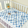 Picture of Yurhap Checkered Baby Blanket Fleece Baby Blankets for Boys, Ultra Soft Cozy Fluffy Infant Toddler Newborn Receiving Blankets for Crib Stroller, 30''x40'', Blue