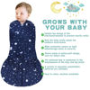 Picture of BSTOPPT Newborn Sleep Sack Baby Swaddle,Swaddle me 0-3 Month,3-Way Adjustable Wearable Blanket,100% Rayon Cotton Swaddling Sleeping Bag，TOG 0.5 (Starry Sky, 0-3 Months)