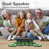 Picture of IWORD Electronic Drum Set, Roll Up Drum Practice Pad Midi Drum Kit with Headphone Jack Built-in Speaker Drum Pedals Drum Sticks 10 Hours Playtime,Great Holiday Birthday Gift for Kids (Green)