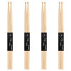 Picture of 4 Pairs Drum Sticks, 5A Drum Sticks, Oval Wood Tip Drum Stick for Drums, Non-slip Drum Stick for Jazz Drum Electronic Drums Musical Instrument Percussion (5A, 4 Pairs)