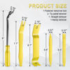 Picture of LivTee 5 pcs Auto Trim Removal Tool Kit, No Scratch Plastic Pry Tool Kit - Interior Door Panel Clip Fastener Removal Set for Vehicle Dash Radio Audio Installer (Yellow)