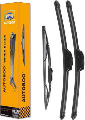 Picture of OEM Windshield Wiper Blade Replacement for Buick Envision 2016 2017 2018 2019 2020 Original Equipment All-Season Rear Wiper Blade Set 24+18+12 (Set of 3)