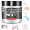 Picture of Leather Recoloring Balm,8.5oz Leather Color Restorer,White Leather Repair kit for Furniture and Car Interior,Leather Couch Scratch Repair,Leather Dye Paint for Faded,Cracked and Damaged Leather