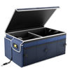 Picture of MIKKUPPA Car Trunk Organizer - 65L Collapsible Trunk Organizer with Lid, Sturdy Trunk Storage Organizers for SUV Auto Truck Van with Adjustable Straps and Non Slip Bottom (Blue)