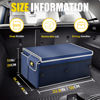 Picture of MIKKUPPA Car Trunk Organizer - 65L Collapsible Trunk Organizer with Lid, Sturdy Trunk Storage Organizers for SUV Auto Truck Van with Adjustable Straps and Non Slip Bottom (Blue)