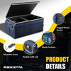 Picture of MIKKUPPA Car Trunk Organizer - 65L Collapsible Trunk Organizer with Lid, Sturdy Trunk Storage Organizers for SUV Auto Truck Van with Adjustable Straps and Non Slip Bottom (Blue)
