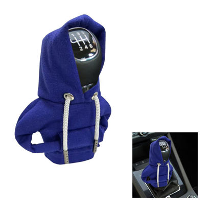 Picture of JOYCOURT Car Gear Shift Cover, Fashionable Hoodie Car Shift Knob, Winter Warm Gear Shift Knob Cover Sweater Shirt,Auto Interior Accessories Shift Knob,Universal Car Decor Accessories