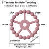 Picture of 3 Pack Ring Teether Baby Infant Toys, Silicone Teething Ring Toys for Babies 0-6 Months, Seposeve Baby Teethers 6-12 Months 12-24 Months, Easy to Grasp Toy, Baby Teething Relief, Purple Pink White