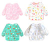 Picture of Accmor 4 Pack Long Sleeve Baby Bibs, Waterproof Sleeved Bib, Toddler Soft Bib for 6-24 Months