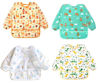Picture of Accmor 4 Pack Long Sleeve Baby Bibs, Waterproof Sleeved Bib, Toddler Soft Bib for 24-36 Months