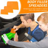 Picture of Frienda Body Filler Spreaders Automotive Body Fillers Plastic Auto Spreader Auto Body Spreader for Applying Fillers Putties Glazes Caulks and Paint (15, 3 Sizes)