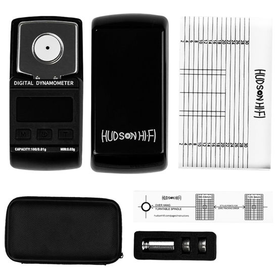 Picture of Turntable Cartridge Alignment 3-pc Kit w/Premium PE Case-Vertical Tracking Angle Block for DJ Turntable & Phono Cartridge,Turntable Stylus Digital Scale,Tonearm Cartridge - Record Player Accessories