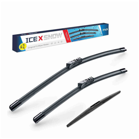 Picture of 3 Wipers 26"/16"/12" Windshield Wiper Blades Replacment for Subaru Crosstrek 2021 2020 2019 2018 Impreza 2021 2020 2019 2018 2017-OEM Quality Top Lock