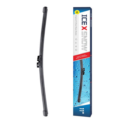 Picture of 11" Rear Wiper Blade Replacement for Ford Explorer 2020 2019 2018 2017 2016 2015 2014 2013 2012 2011 2010 EcoSport 20-18 Fiesta 19-17 Focus 2018 BMW X3 20-18 Back Windshield Wiper Blade(A283H)
