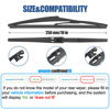 Picture of 10" Rear Wiper Blade,Replacement Back Windshield Wiper Blade for Jeep Compass 22-18 /Toyota RAV4 18-13 Highlander 23-20 Corolla Cross 2022 /Suzuki Swift 22-17 (H252/10-A)