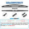 Picture of 16" Rear Wiper Blade,Replacement Back Windshield Wiper Blades for Nissan ARIYA 2023 /Honda Odyssey 23-05 Insight 11-10 Passport 23-19 /Subaru Impreza 11-08 WRX STI 16-13 Outback 23-20 (H410/16-B)