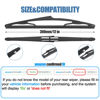 Picture of 12" Rear Wiper Blade,Back Windshield Wiper for Mitsubishi Outlander 24-21 /Nissan Rogue 23-08 Kicks 23-17 Juke 17-11 Pathfinder 20-13 Qashqai 22-17 /Ford C-Max 18-13 /INFINITI JX35 QX60 23-13 / (12-J)