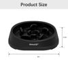 Picture of MateeyLife Small Slow Feeder Cat Bowls, Anti-Choking Puzzle Cat Food Bowls, Non Slip Interactive Dog Feeding Bowls Slow Down Eating, Bloat Stop Maze Cat Dishes Dog Feeder for Small Breeds 1 Cup Black
