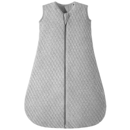 Picture of Yoofoss Baby Sleep Sack 0-6 Months TOG 2.5 Winter Baby Wearable Blanket, 100% Cotton Infant Sleeping Sack 2-Way Zipper Warm Quilted Sleep Sack