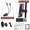 Picture of Sheet Music Stand with Light & Phone Holder, 57" Music Stand for Sheet Music High Stability, Height Adjustable Music Sheet Stand with Carrying Bag, Portable Music Book Holder (33-57inch)