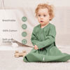 Picture of Yoofoss Baby Sleep Sack 0-6 Months Long Sleeve Wearable Blanket Baby 100% Cotton 2-Way Zipper 0.5 Tog Newborn Sleeping Sack, Lightweight(Small)