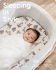 Picture of Bassinet Sheets for Baby Boy Girl, TotBasic Buttery Soft Universal Bassinet Fitted Sheet, Compatible with Halo, Mika Micky, Baby Delight, Dream On Me, Maxi COSI and More Bassinet Mattress(Ocean&Zoo)