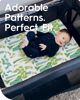 Picture of TotBasic Mini Crib Sheets Boy Girl, Ultra Soft Pack N Play Sheets Fitted, Neutral Pack and Play Mattress Sheets, Premium Jersey Knit Portable Crib Sheets, Secure and Cute, Elephant & Cartoon Safari