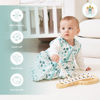 Picture of Cute Castle Baby Sleep Sack 12-18 Months - Lightweight 100% Cotton 2-Way Zipper TOG 0.5 Infant Wearable Blanket, Newborn Essentials Toddler Sleep Clothes (3 Pack Green)