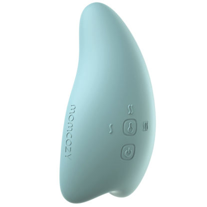 Picture of Momcozy Warming Lactation Massager 2-in-1, Soft Breast Massager for Breastfeeding, Heat + Vibration Adjustable for Clogged Ducts, Improve Milk Flow, Blue-Green
