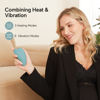 Picture of Momcozy Warming Lactation Massager 2-in-1, Soft Breast Massager for Breastfeeding, Heat + Vibration Adjustable for Clogged Ducts, Improve Milk Flow, Blue-Green