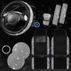 Picture of CAR PASS 11 PCS Bling Car Mats Accessories for Women, Sparkly Rhinestone Diamond Steering Wheel Cover, Bling Seat Belt Cushion, Glitter Shift Knob Cover, Car Cup Holder Coaster, Interior Sets Silver