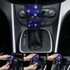 Picture of CAR PASS 7 PCS Bling Car Accessories for Women, Sparkly Rhinestone Diamond Steering Wheel Cover, Bling Seat Belt Cushion, Glitter Shift Knob Cover, Car Cup Holder Coaster, Cute Interior Sets Blue