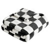 Picture of Yurhap Checkered Baby Blanket Fleece Baby Blankets for Boys Girls, Ultra Soft Cozy Fluffy Infant Toddler Newborn Receiving Blankets for Crib Stroller, 30''x40'', Black