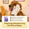 Picture of HICC PET Cleaning & Deodorizing Bath Wipes for Dogs and Cats, Hypoallergenic Nourish Fur Coconut Oil Dog Grooming Wipes, Puppy Bathing Gloves Wipes for Daily and Traveling