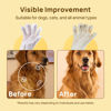 Picture of HICC PET Cleaning & Deodorizing Bath Wipes for Dogs and Cats, Hypoallergenic Nourish Fur Coconut Oil Dog Grooming Wipes, Puppy Bathing Gloves Wipes for Daily and Traveling