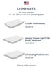 Picture of TotAha Premium Stretchy Changing Pad Cover, Buttery Soft Diaper Changing Pad Covers for Girls Boys, Super Stretchy Jersey Knit Changing Table Covers, 2 Pack, Moon & Grey Sky