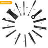 Picture of GOOACC 102Pcs Trim Removal Tool, Auto Push Pin Nylon Bumper Retainer Clip Set Fastener Terminal Remover Tool Round Handle Crowbar Kit Car/Radio Panel, Black