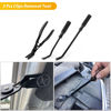 Picture of GOOACC 102Pcs Trim Removal Tool, Auto Push Pin Nylon Bumper Retainer Clip Set Fastener Terminal Remover Tool Round Handle Crowbar Kit Car/Radio Panel, Black