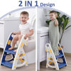 Picture of Potty Training Seat & Toddler Step Stool, Ultimate Stability Toddler Toilet Seat, Adjustable Step & Seat Height Potty Seats for Toddlers Boys(Blue)