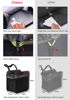 Picture of Ginsco 2 Gallons Open-Top Car Trash Can, Hanging Car Trash Bag with Water-proof PEVA Liner, Stand Car Trash Bag Foldable Car Storagge Bag for Car SUV Truck