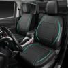 Picture of CAR PASS Universal FIT Piping Leather Car Seat Cover, for suvs,Van,Trucks,Airbag Compatible,Inside Zipper Design and Reserved Opening Holes (Full Set, Black and Mint)