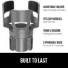 Picture of Gorilla Grip Car Cup Holder Expander, Keeps Large Drink Cups Secure, Expander Fits Yeti, HydroFlask, Stanley 18 to 48oz Large Water Bottles, Coffee Mug, Adjustable Arms and Base Insert, Gray