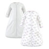 Picture of Hudson Baby Unisex Baby Cotton Wearable Sleeping Bag, Sack, Blanket, Lilac Elephants Long Sleeve, 12-18 Months